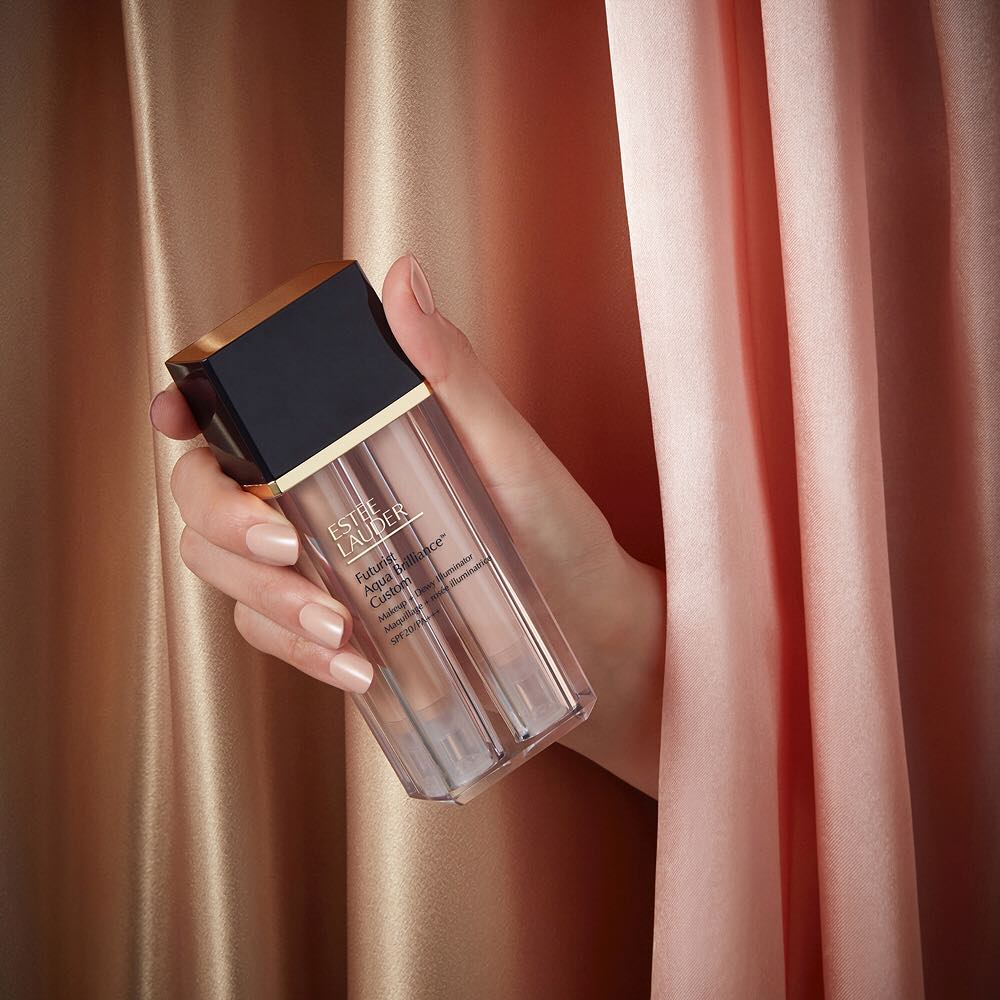 Estée Lauder Futurist Aqua Brilliance Custom Foundation & Illuminator Duo News BeautyAlmanac